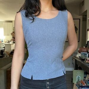 Vintage 90s Chambray Sleeveless Top